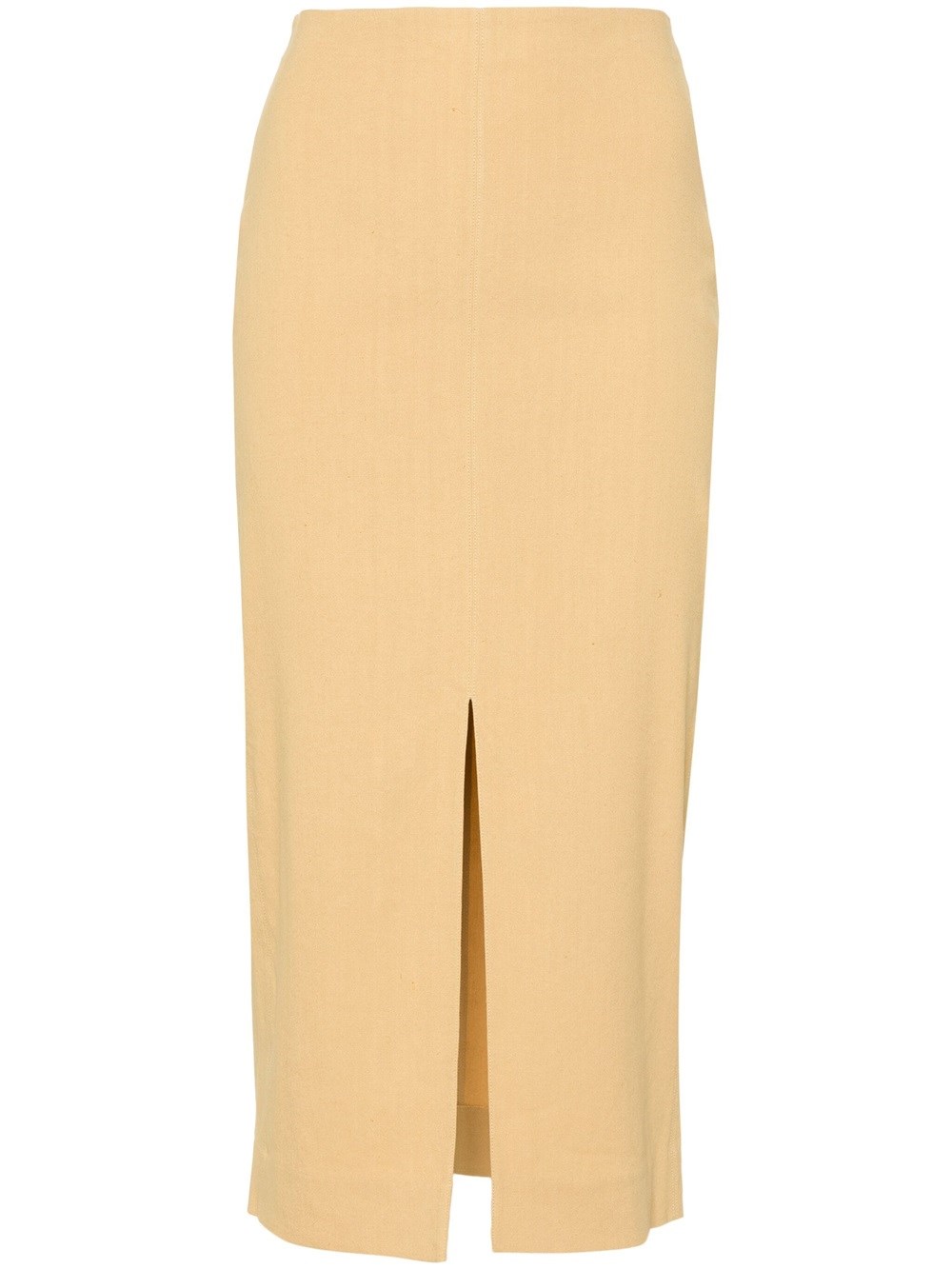 Shop Isabel Marant Mills Pencil Skirt With High Waist In Nude & Neutrals