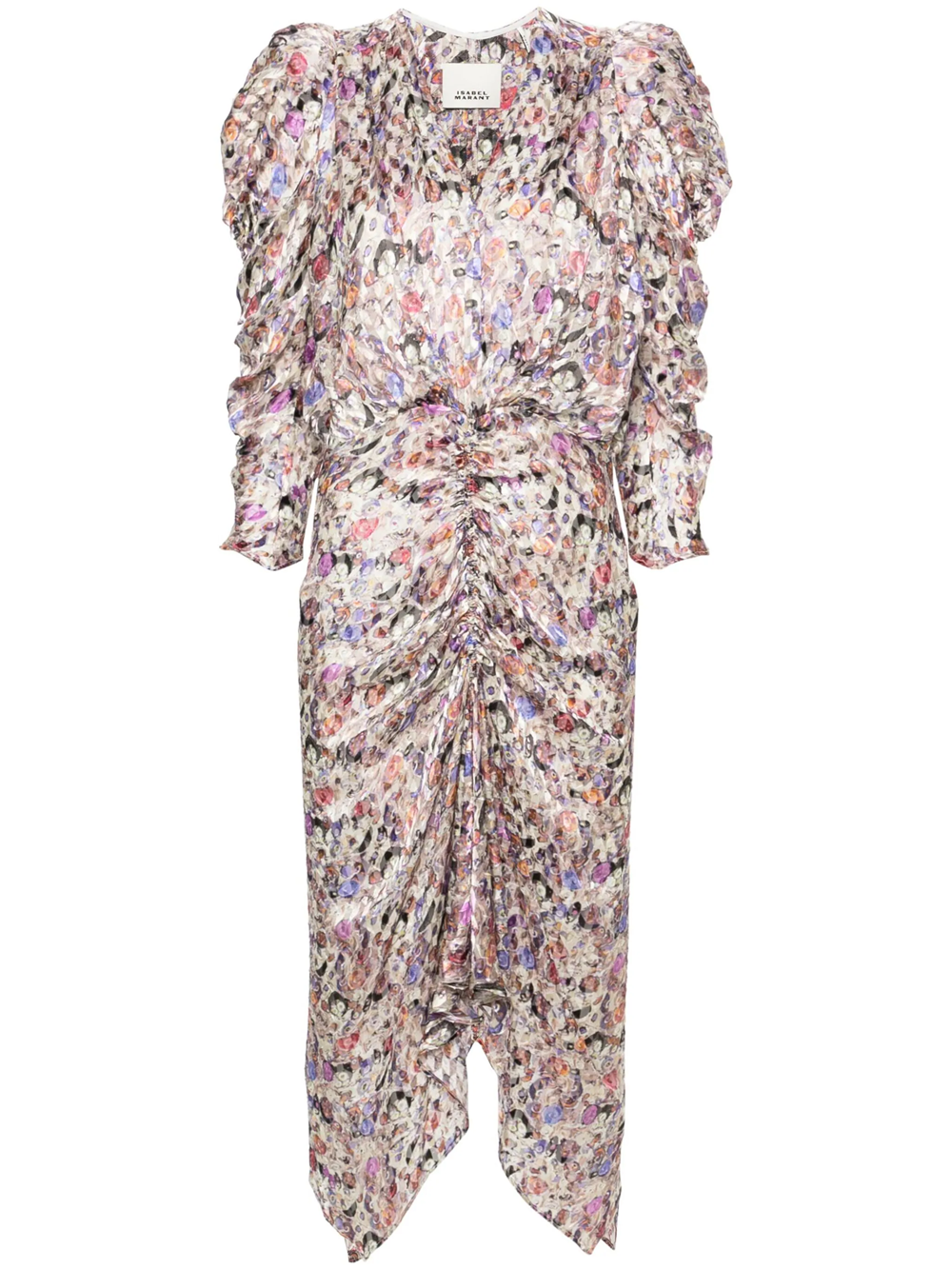 Shop Isabel Marant Nemil Short Dress In Multicolour