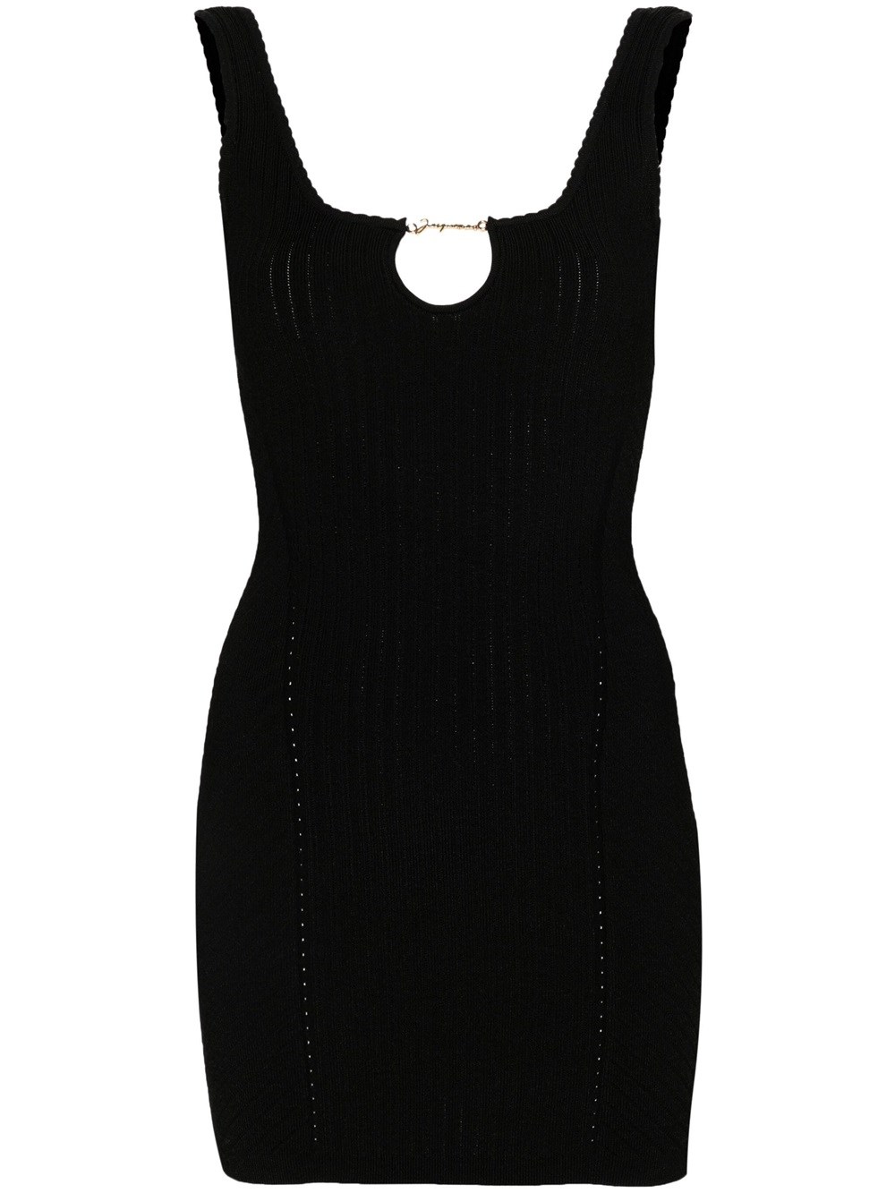 Shop Jacquemus Sierra Midi Dress In Black