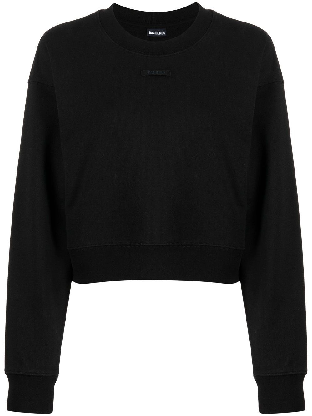 Shop Jacquemus Le Gros Grain Sweatshirt In Black