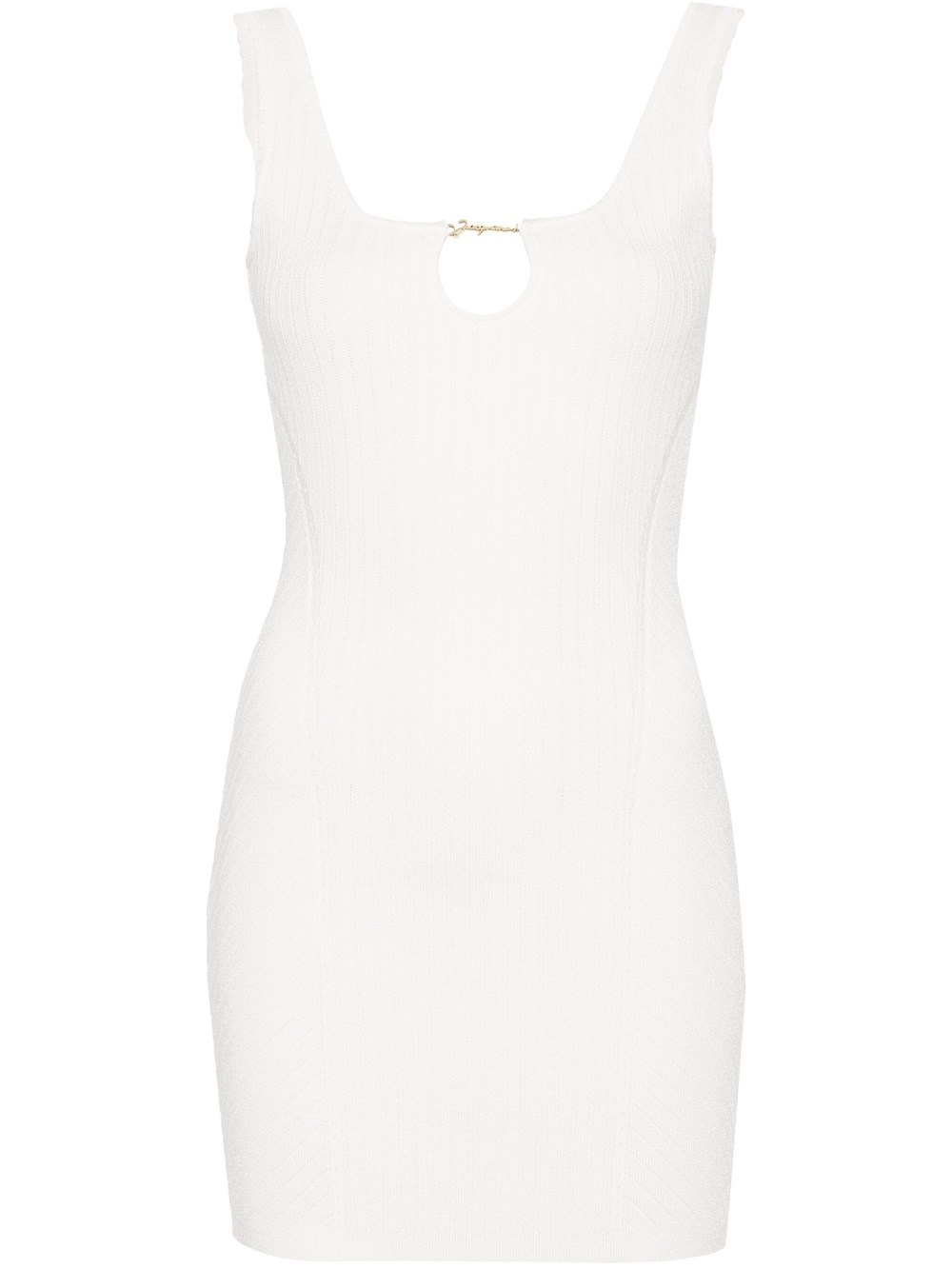 Shop Jacquemus Sierra Midi Dress In White