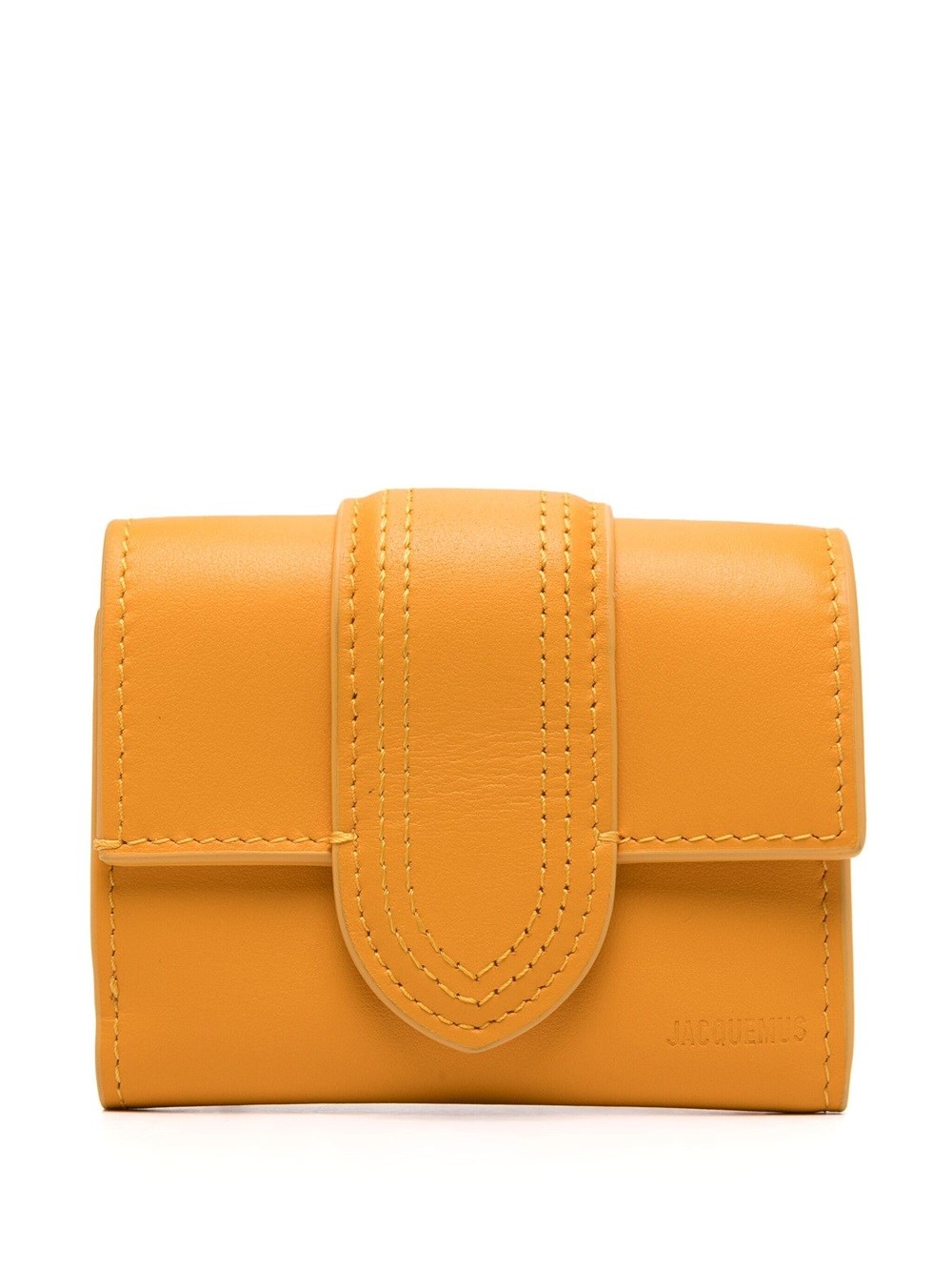Jacquemus Le Compact Child Wallet In Yellow & Orange