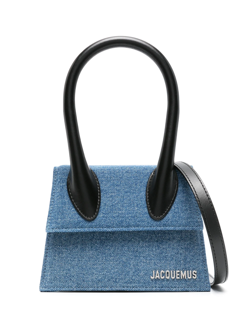 Shop Jacquemus Le Chiquito Moyen Tote Bag In Blue