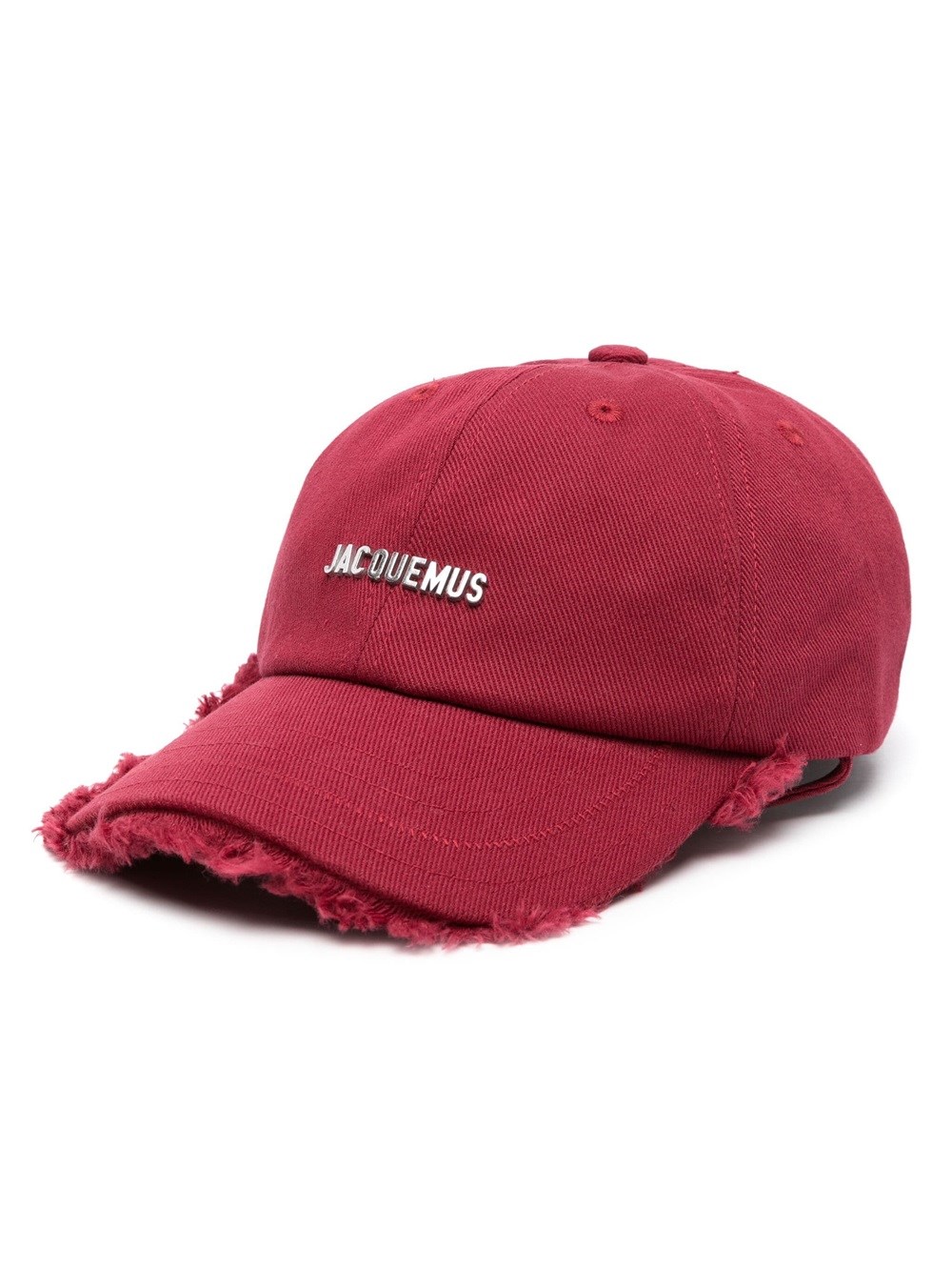 Jacquemus Artichaut Baseball Cap With Fringes In Red