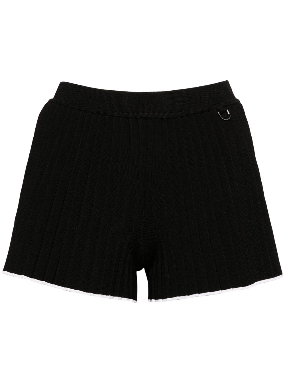 Jacquemus Shorts Le Short In Pleated Knit In Black