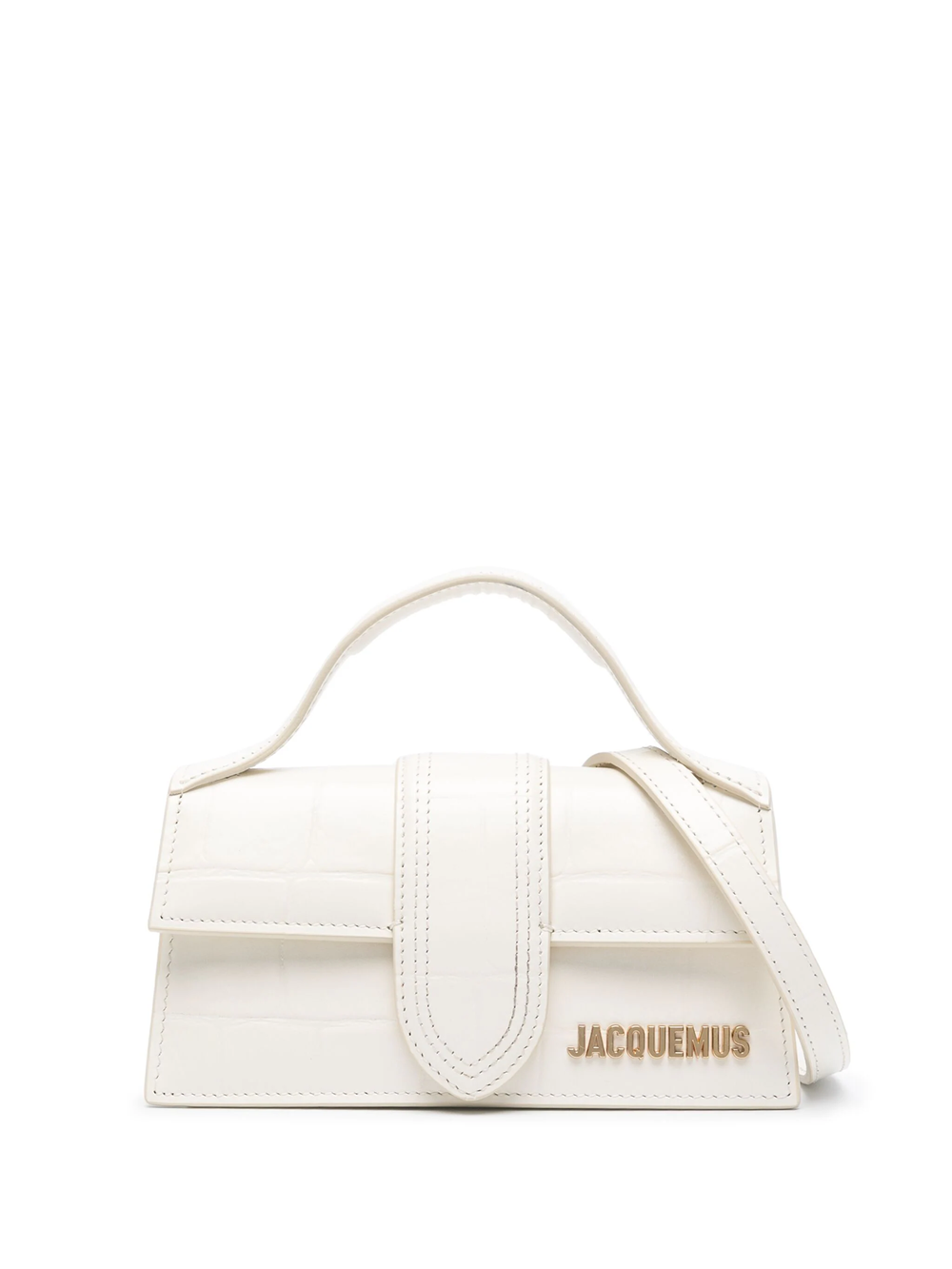 Jacquemus Le Bambino Mini Leather Bag In Ivory