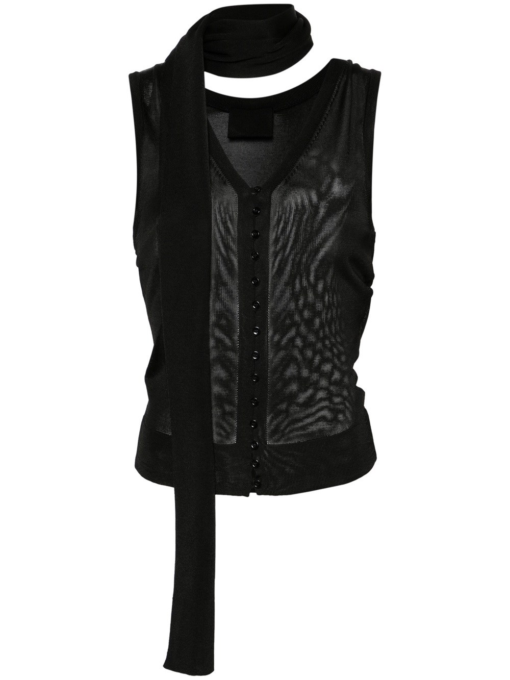 Jacquemus Le Haut Maestra Ribbed Tank Top In Black