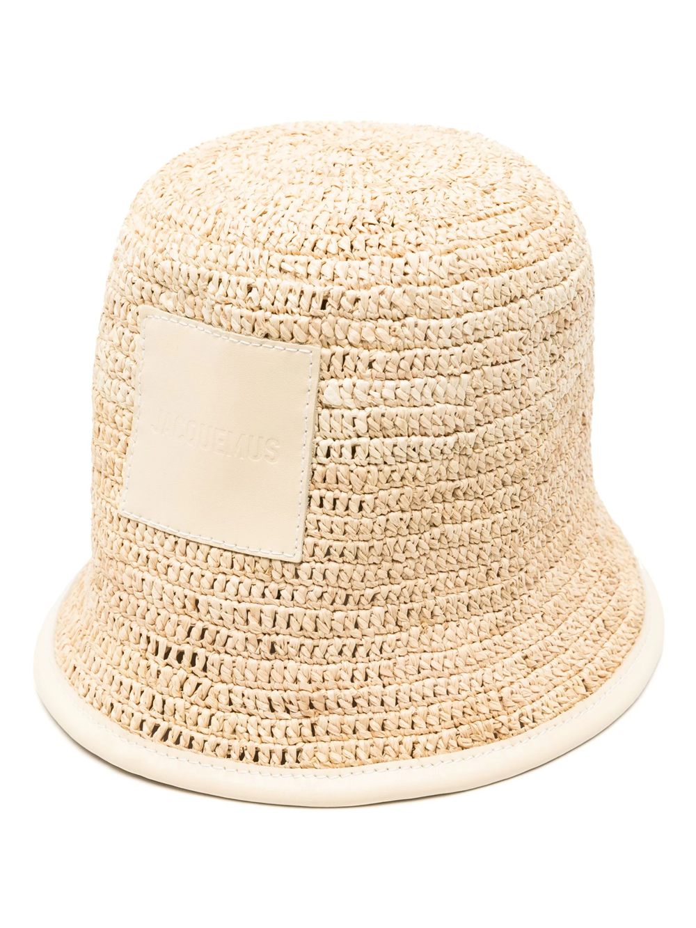 Shop Jacquemus Le Bob Soli Bucket Hat In White