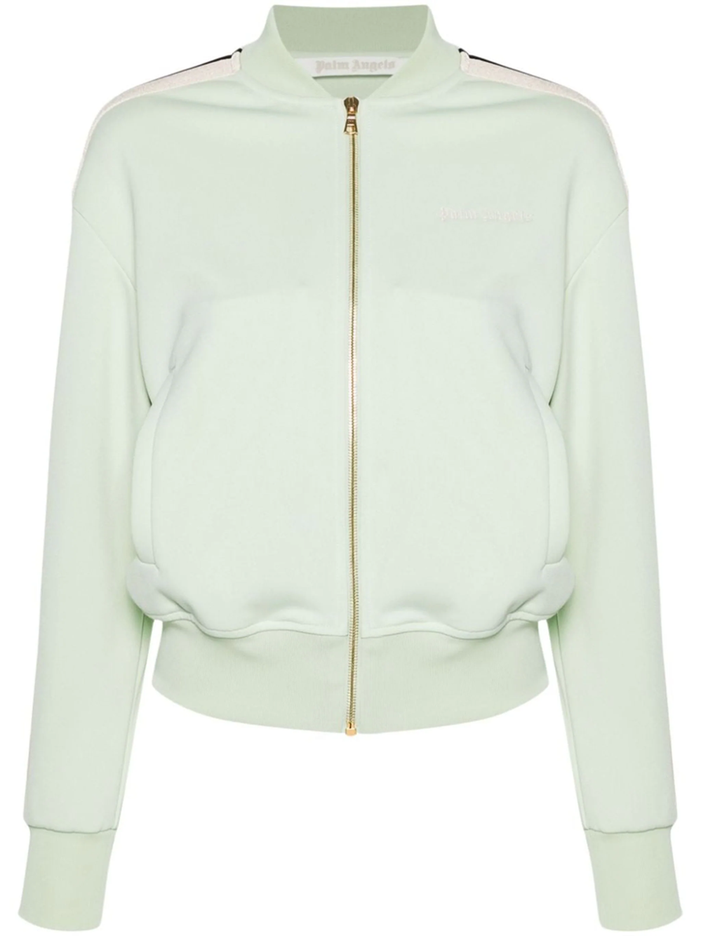 Shop Palm Angels Bomber Jacket With Embroidery In Green