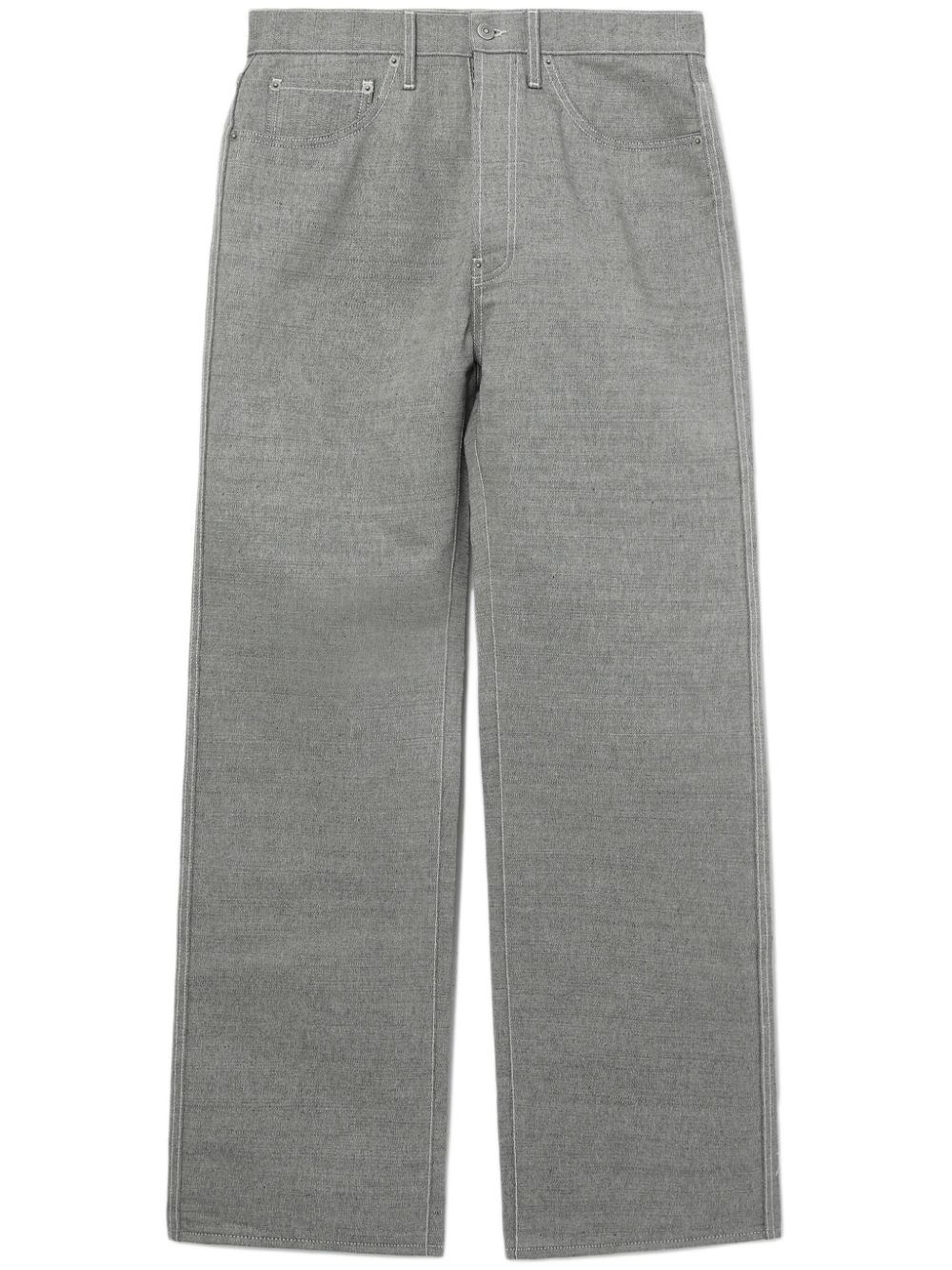 Shop Maison Margiela 5 Pocket Trousers In Grey