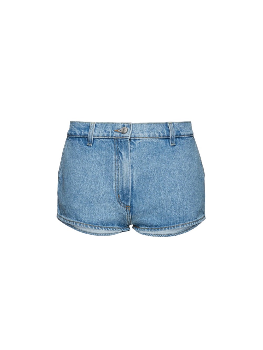 Shop Magda Butrym Light Blue Denim Shorts