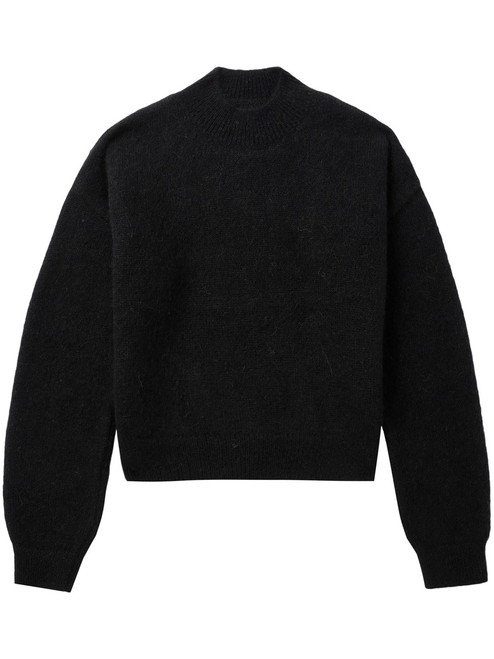 Shop Jacquemus Crew Neck Sweater In Black
