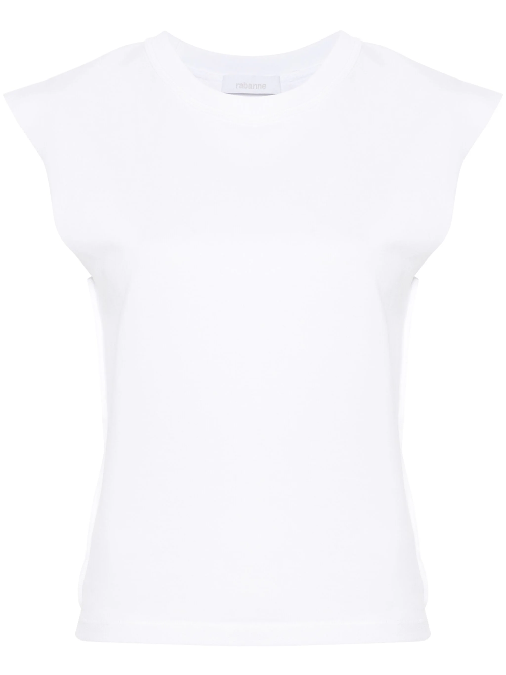 Shop Rabanne Cotton T-shirt With Chain Detail In White