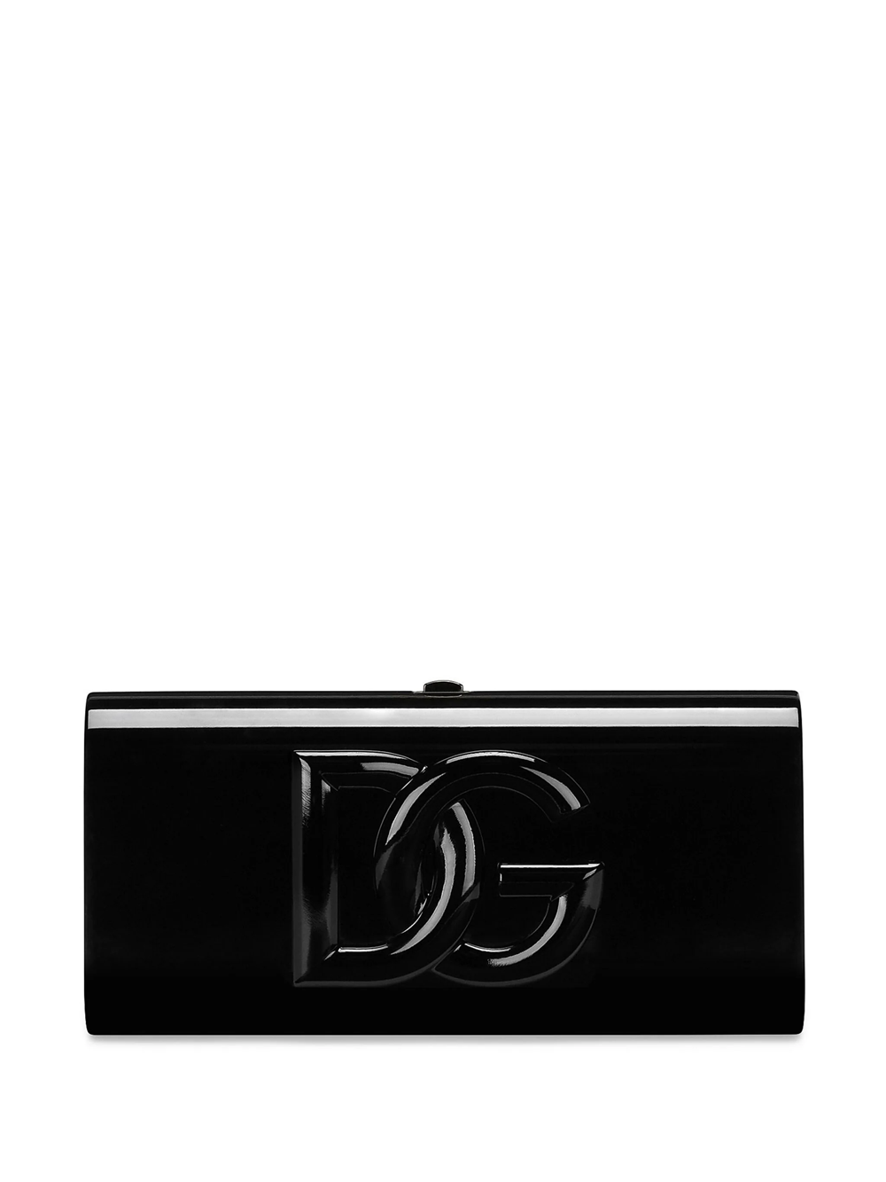 Shop Dolce & Gabbana Clutch With Dg Logo In Black