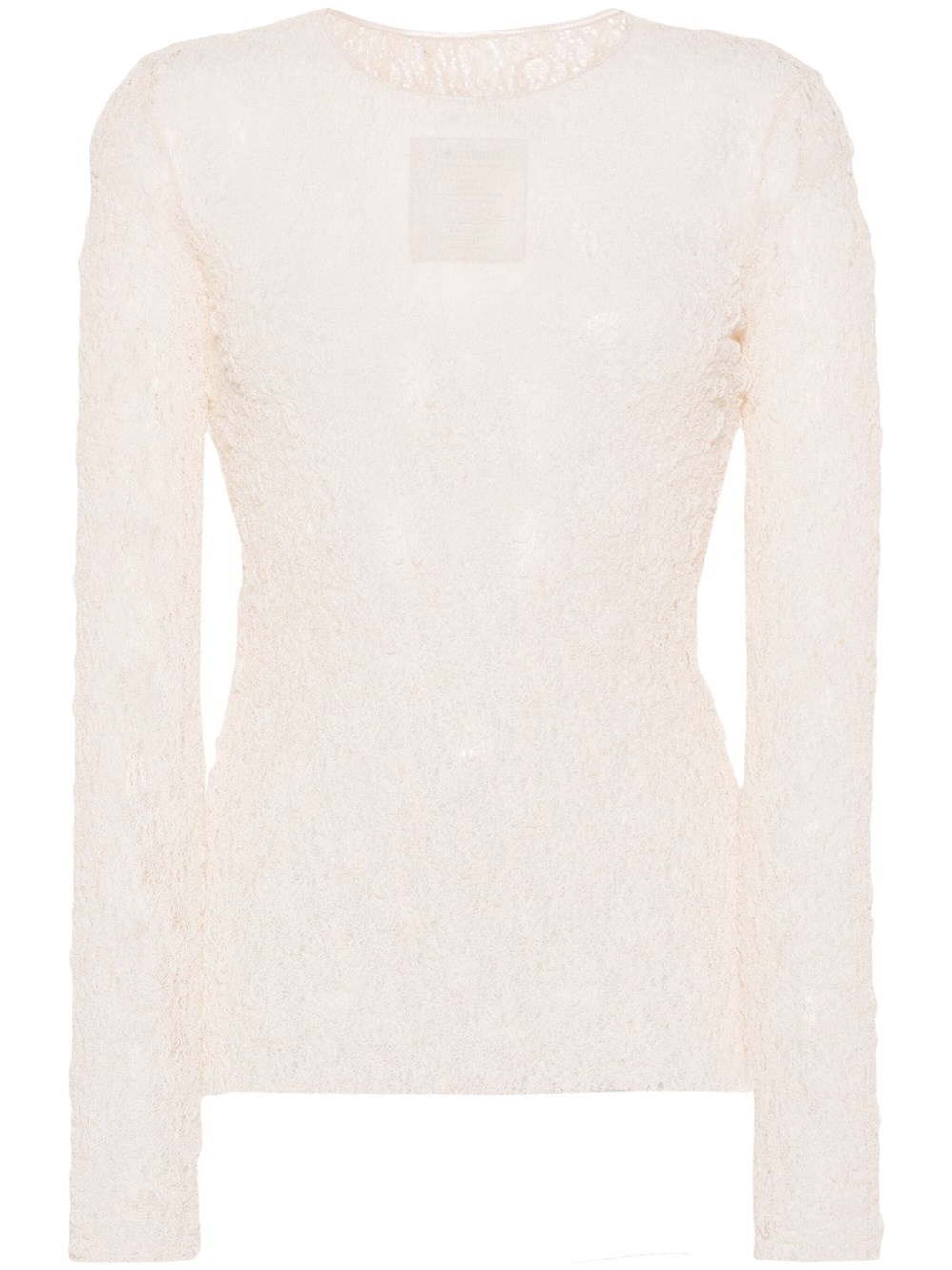 Uma Wang Teresa Round Neck Long Sleeves By  In White