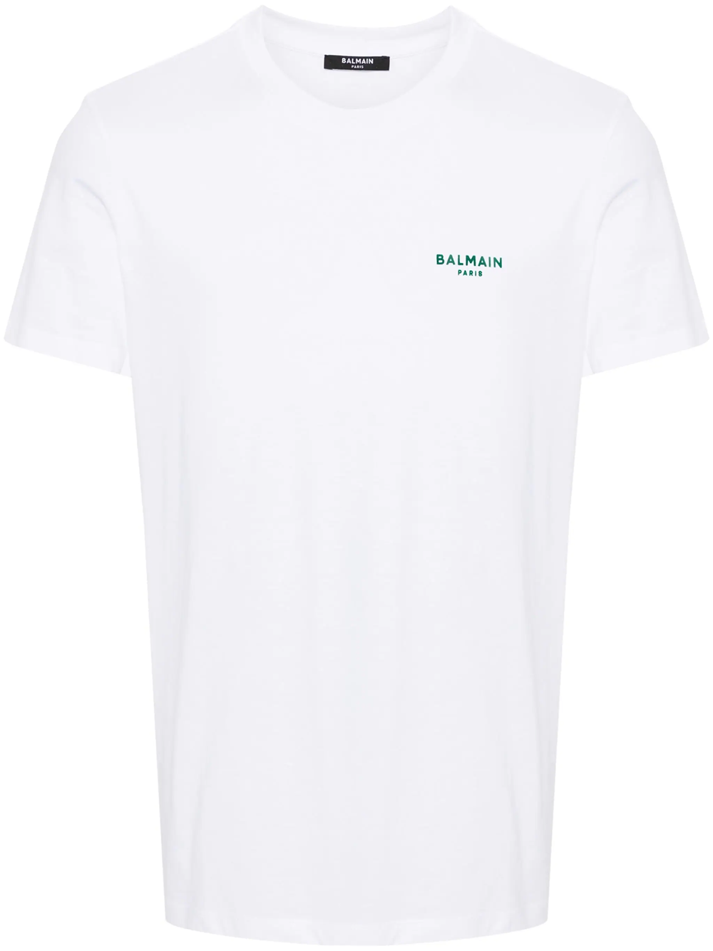 Shop Balmain T-shirt With Logo Application In White