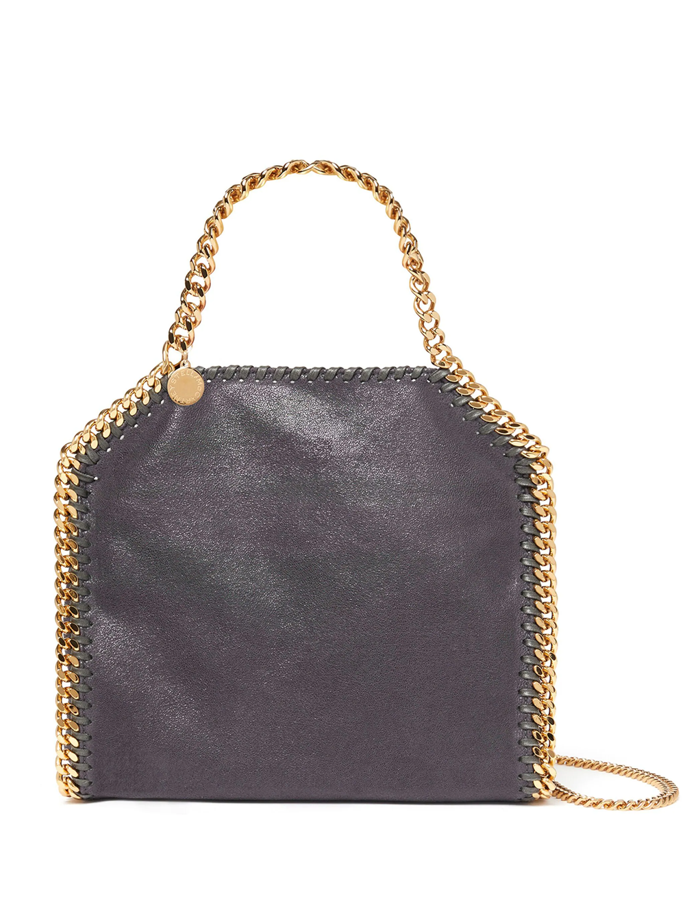 Shop Stella Mccartney Small Falabella Tote Bag In Grey