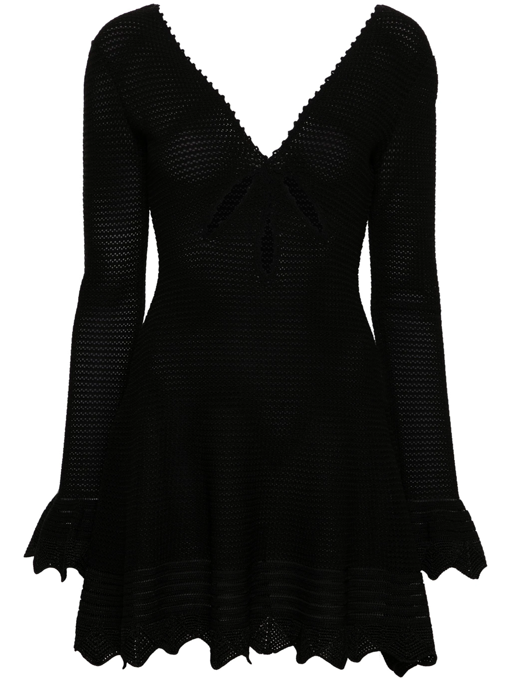 Shop Self-portrait Short Dress In Black