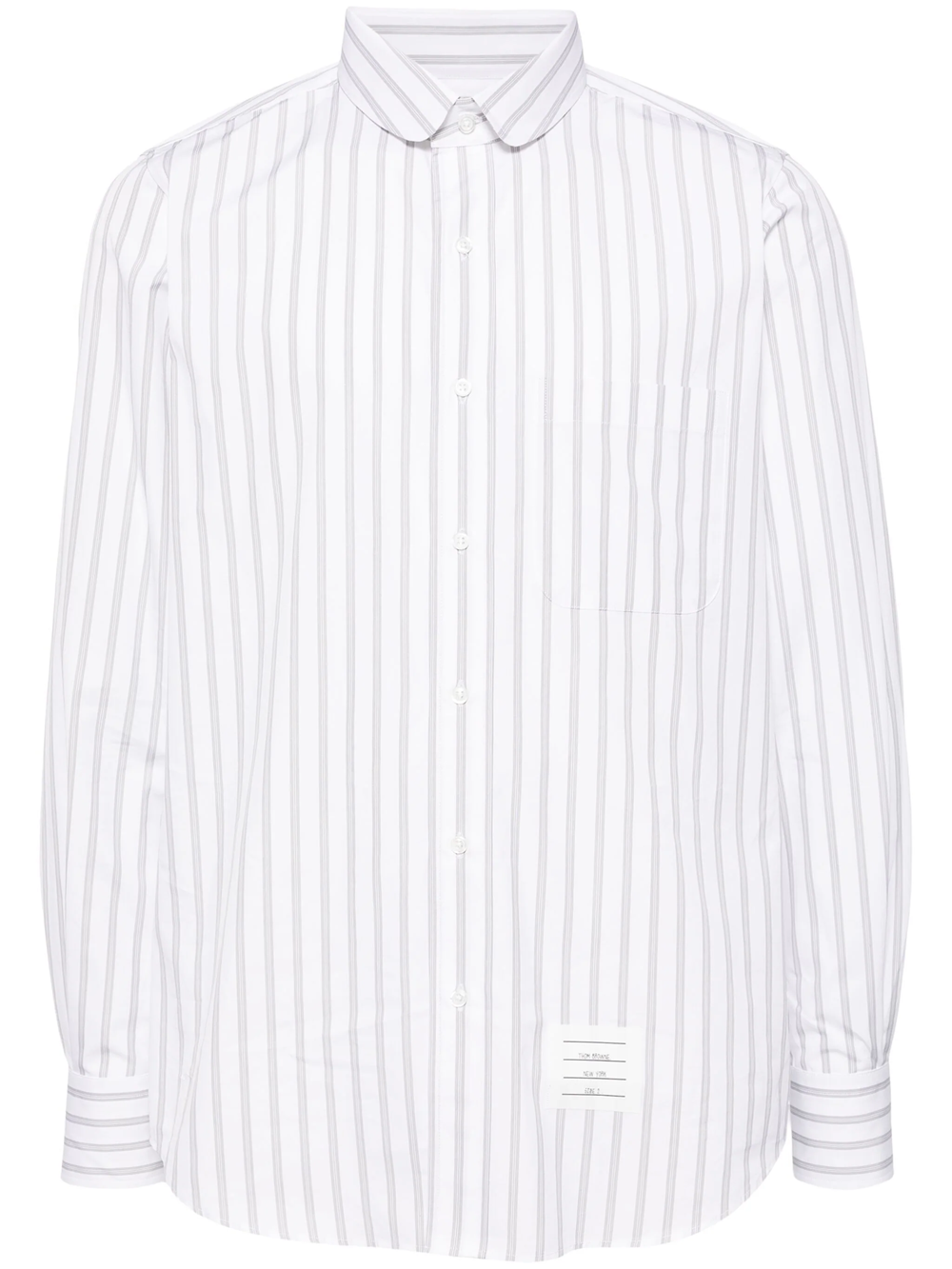 Thom Browne 4-bar Cotton Cropped Trousers In Grey