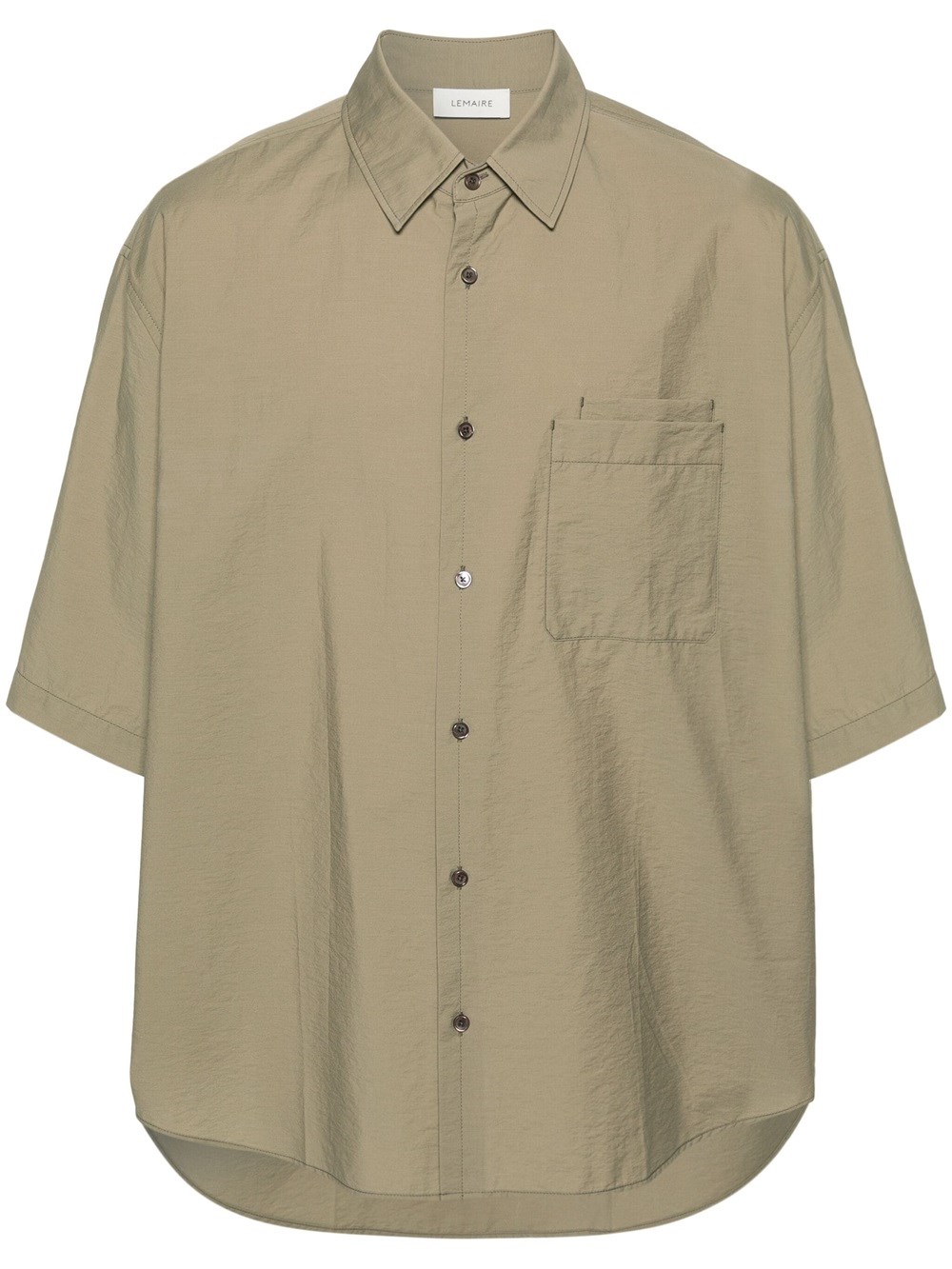 Shop Lemaire Short-sleeved Shirt In Green