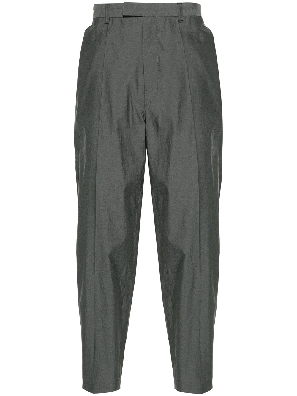 Shop Lemaire Straight Trousers In Grey