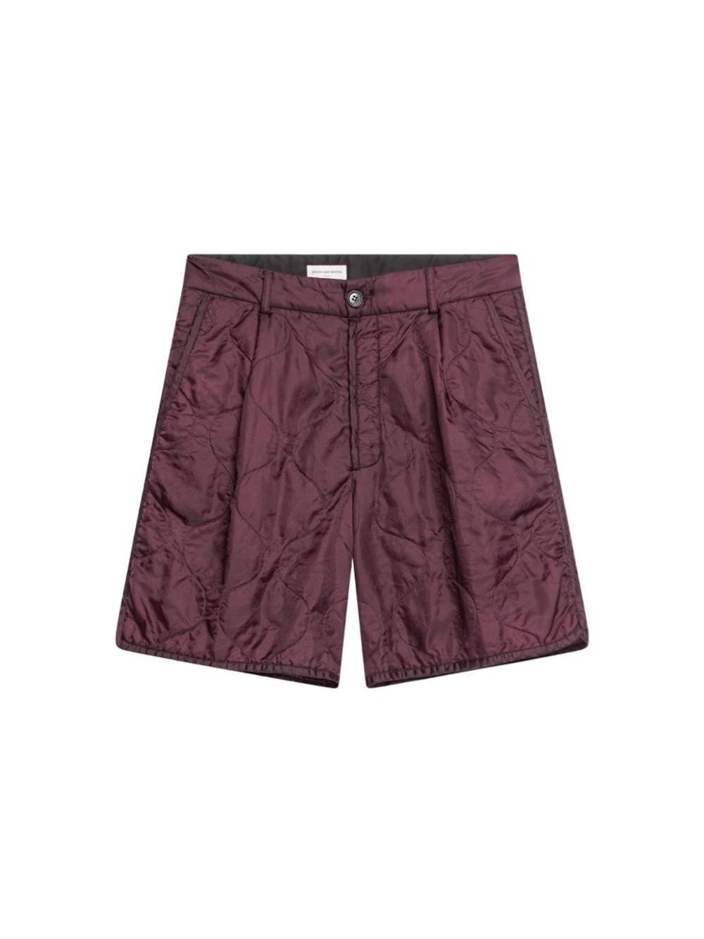 Shop Dries Van Noten Padded Shorts In Pink & Purple