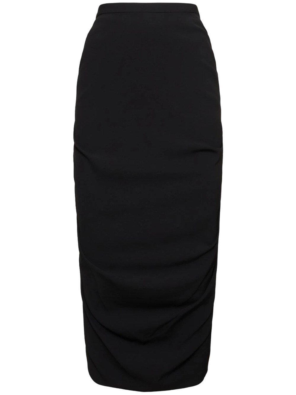 Shop Dries Van Noten Wool Blend Midi Skirt In Black