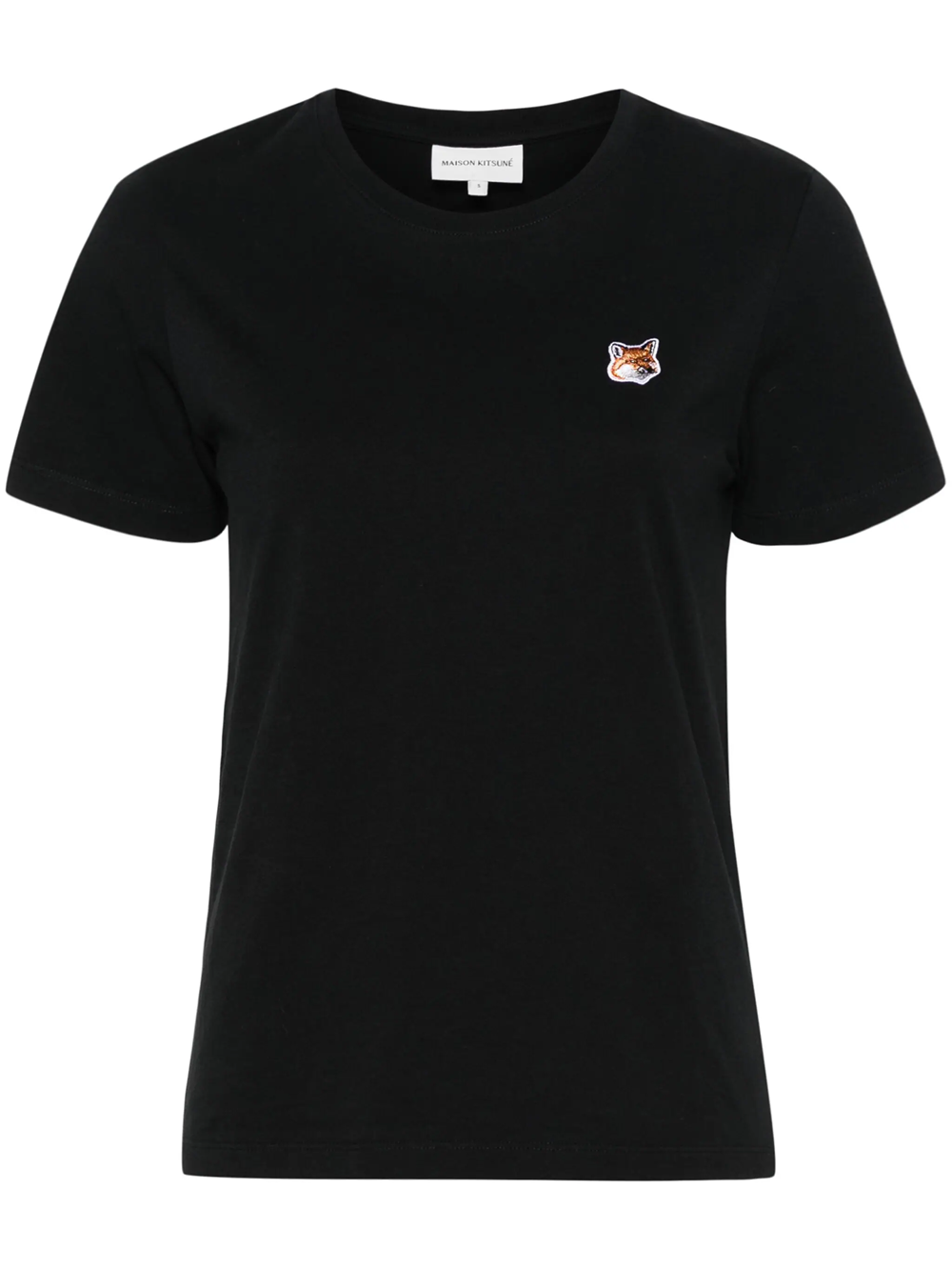 Shop Maison Kitsuné T-shirt With Fox Application In Black