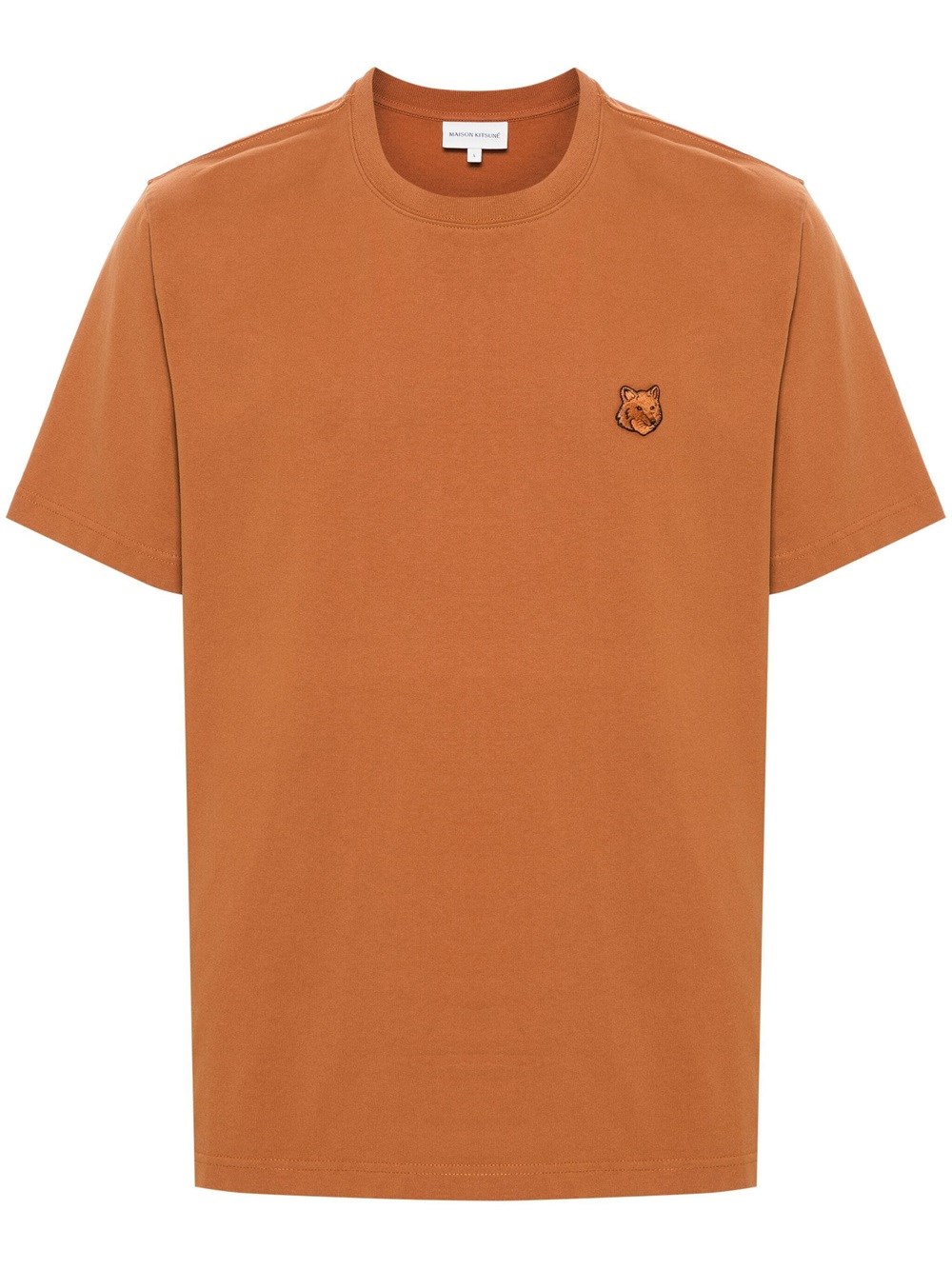 Shop Maison Kitsuné Bold Fox Head T-shirt In Brown