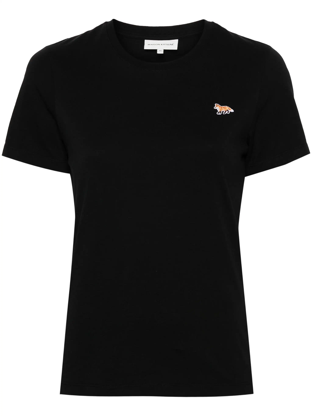 Shop Maison Kitsuné T-shirt With Fox Print In Black