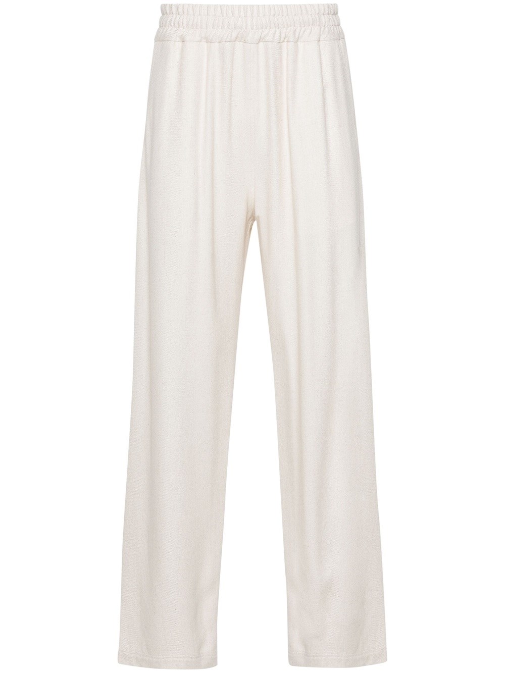 Shop Gcds Sports Trousers With Embroidery In White