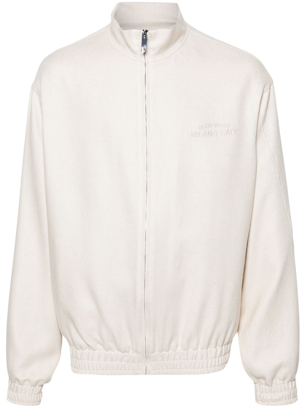 Shop Gcds Sports Jacket With Embroidery In White
