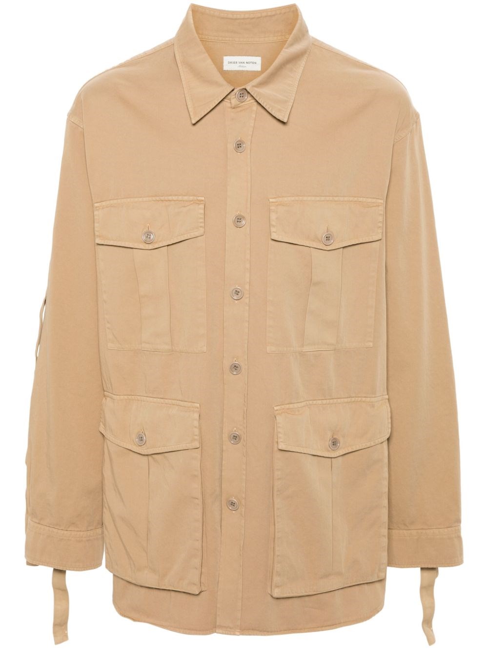 Shop Dries Van Noten Cargo Shirt Calbar Gd 8336 M.w.shirt Bei In Brown