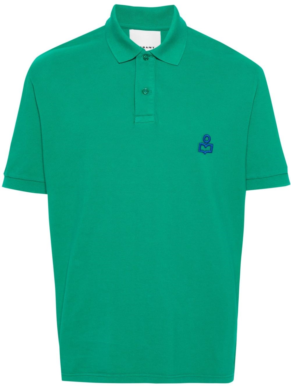Marant Afko Cotton Polo Shirt In Green