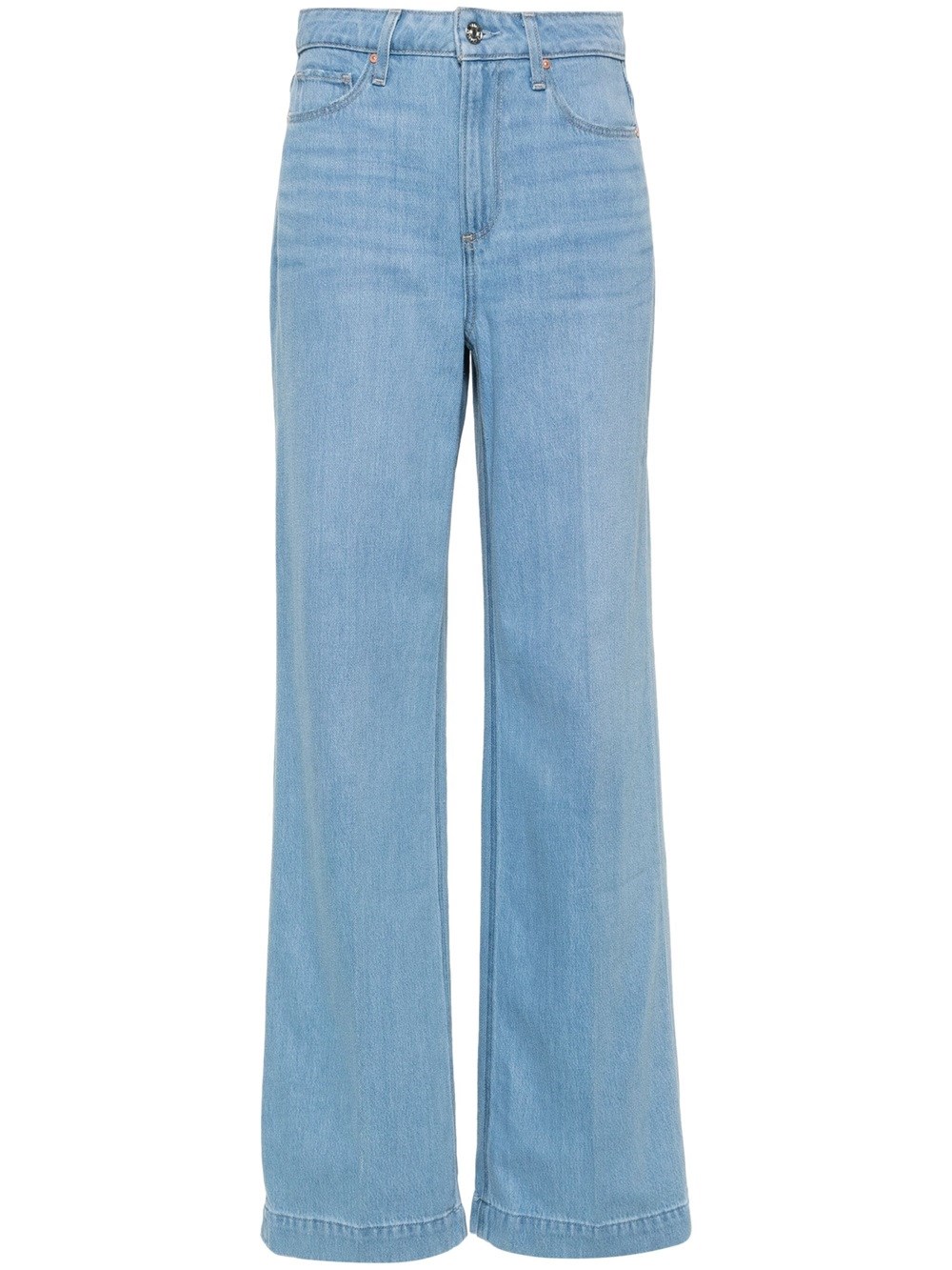 Paige Harper High-rise Wide-leg Jeans In Blue