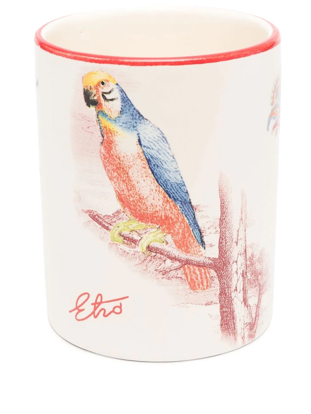 Shop Etro Home Ceramic Mug Printed With Illustration In Nude & Neutrals