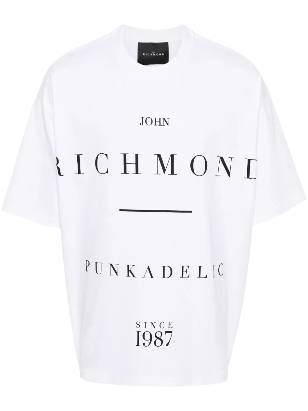 Shop John Richmond T-shirt With Print In White