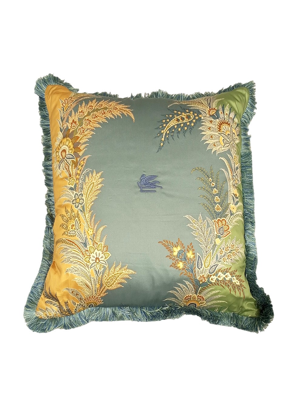 Shop Etro Home Cushion With Embroidery Triming 45x45 In Blue
