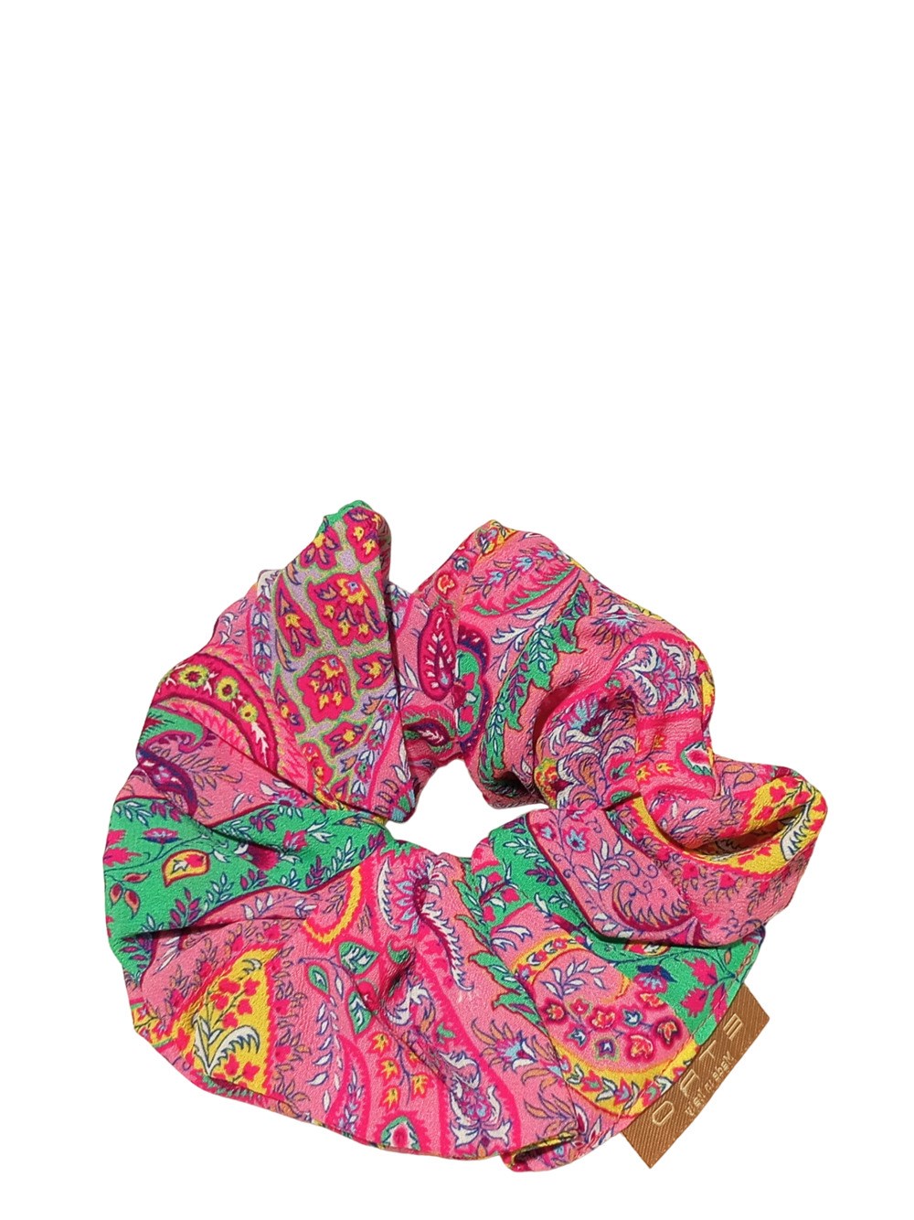 Shop Etro Home Silk Scrunchie In Multicolour