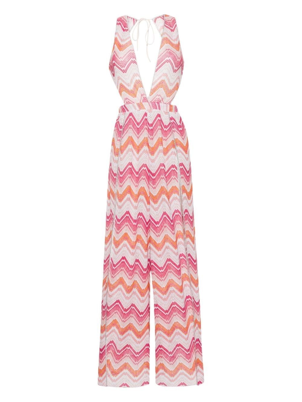 Shop Missoni Zigzag Woven Beach Cover-up In Pink & Purple