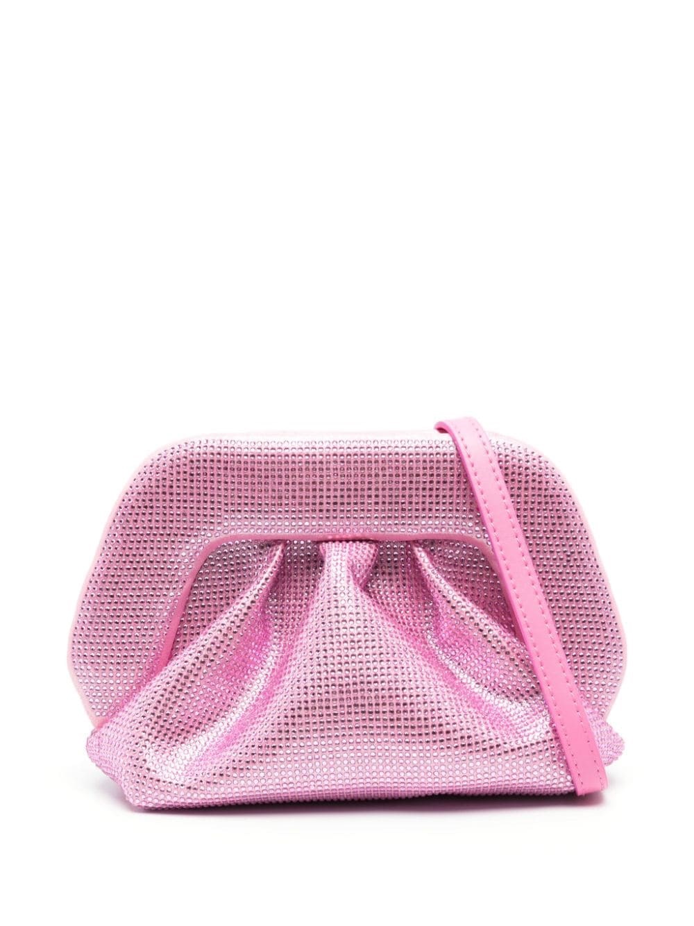 Themoire' Gea Clutch Bag Embellished With Rhinestones In Pink & Purple