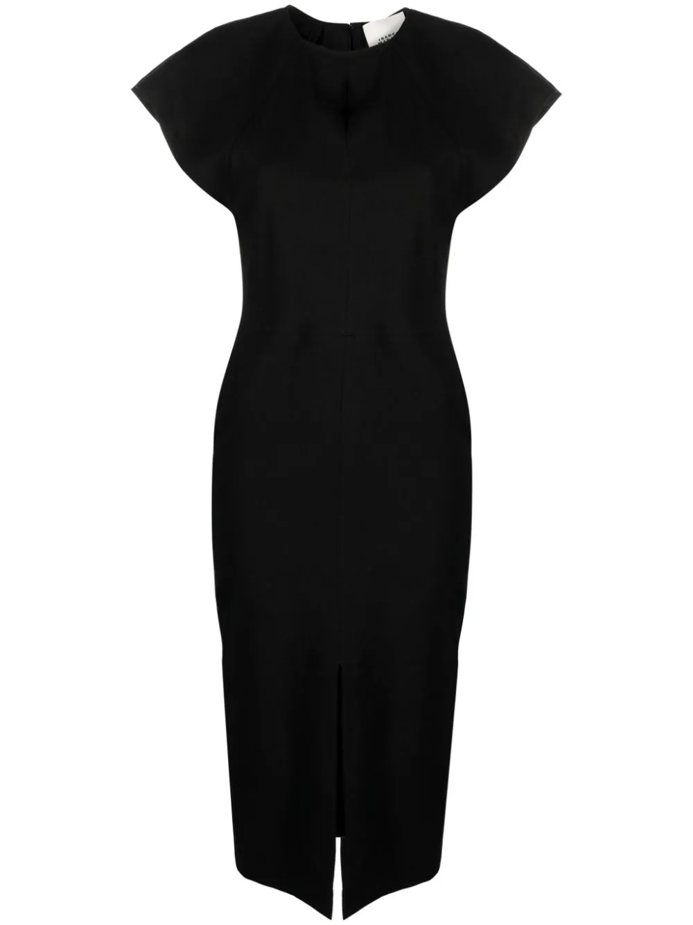 Shop Marant Sheath Dress With Cap Sleeves In Black