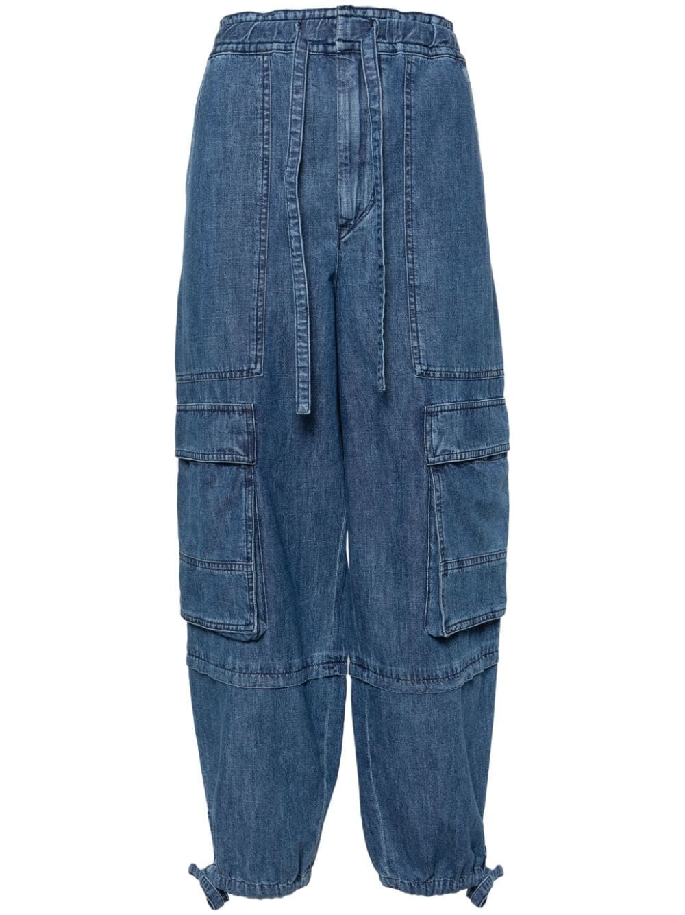 Shop Marant Etoile Ivy Wide Leg Jeans In Blue