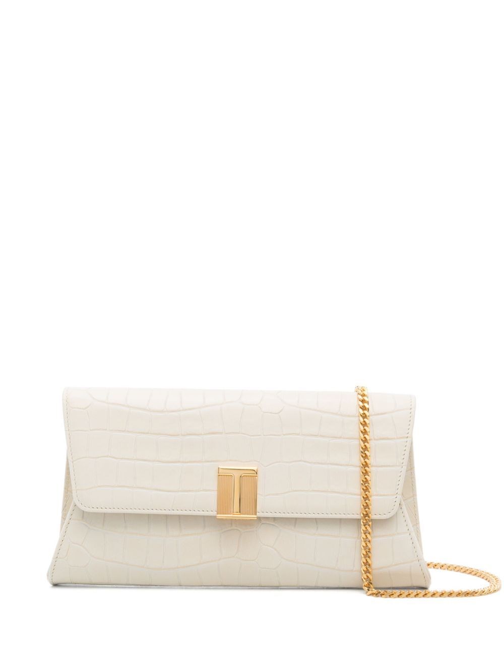 Shop Tom Ford Noble Clutch Bag In Nude & Neutrals