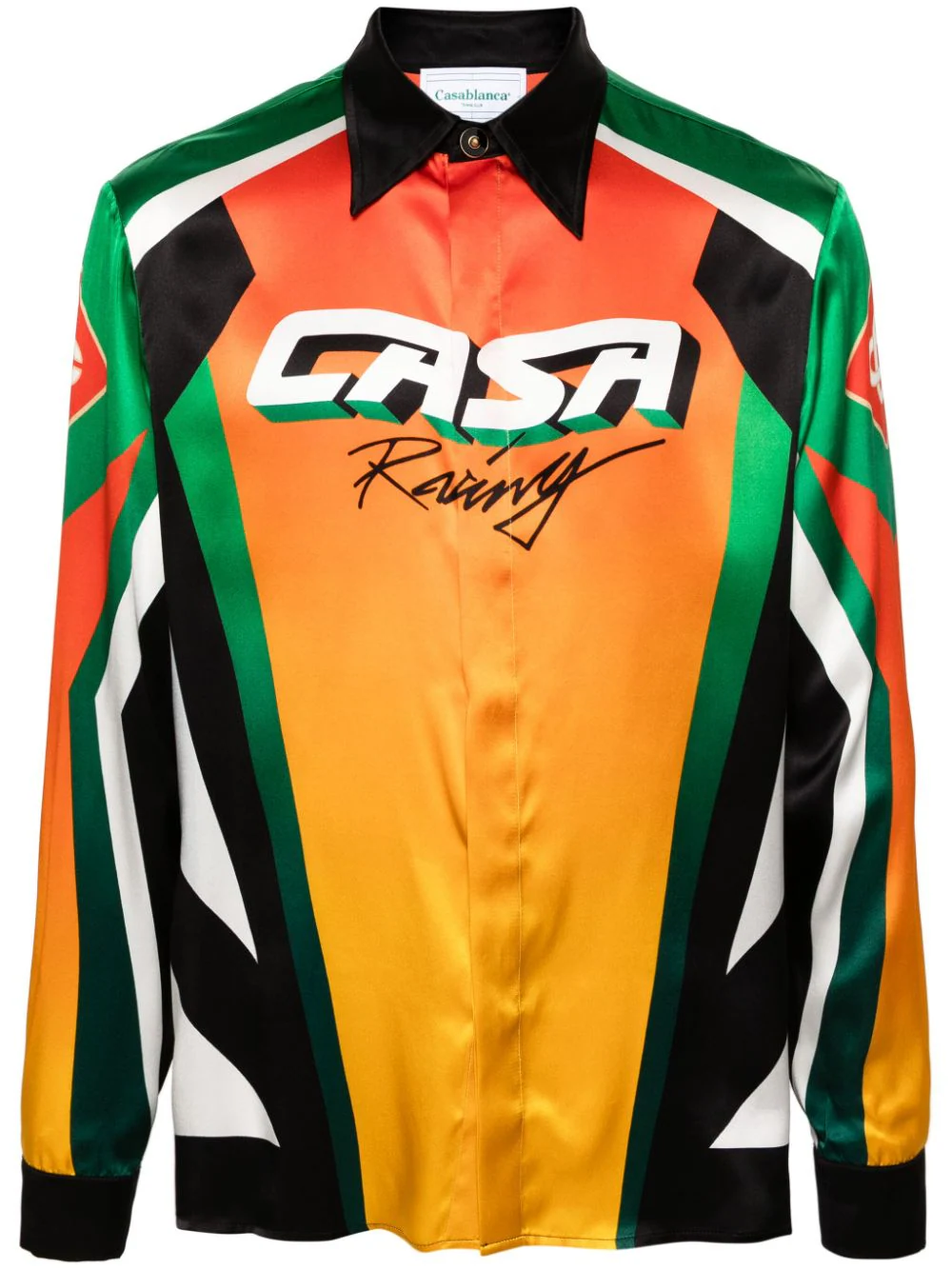 Shop Casablanca Sports Shirt In Multicolour