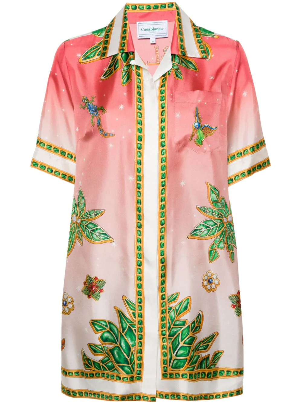 Shop Casablanca Joyaux D`afrique Shirt In Multicolour