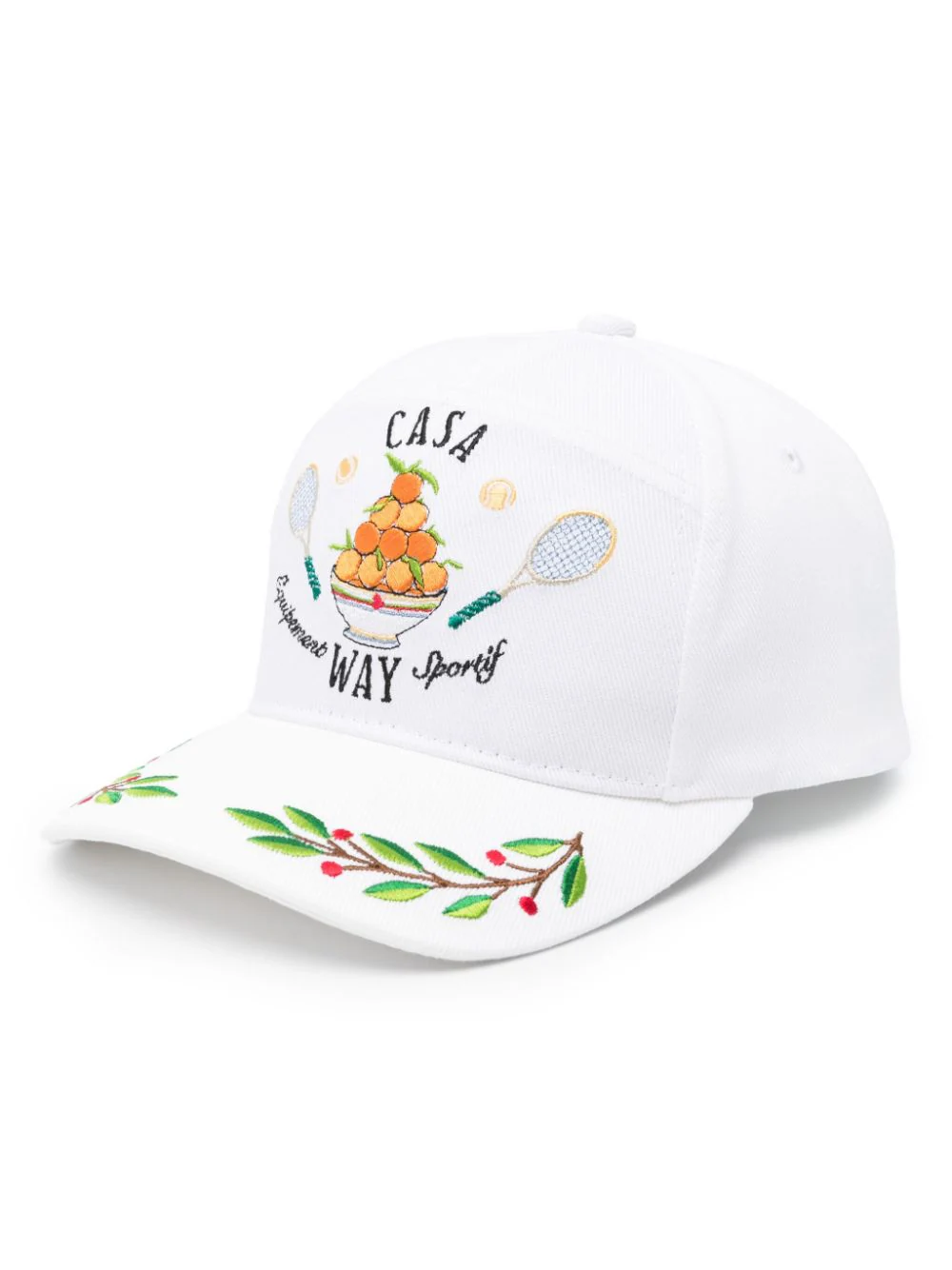 Shop Casablanca Casa Way Baseball Hat In White