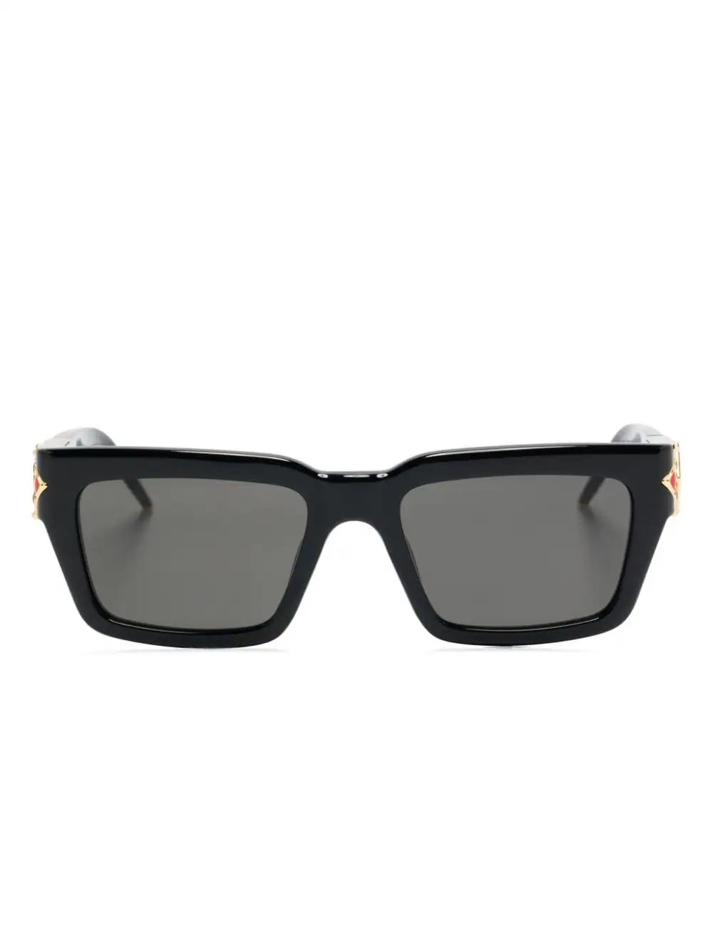 Shop Casablanca Square Sunglasses In Black