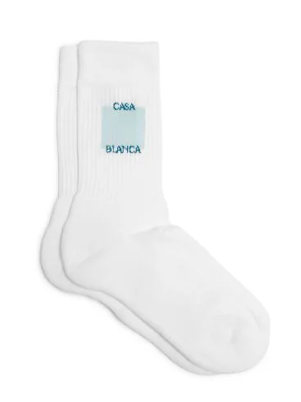 Casablanca Socks With Jacquard Logo In White