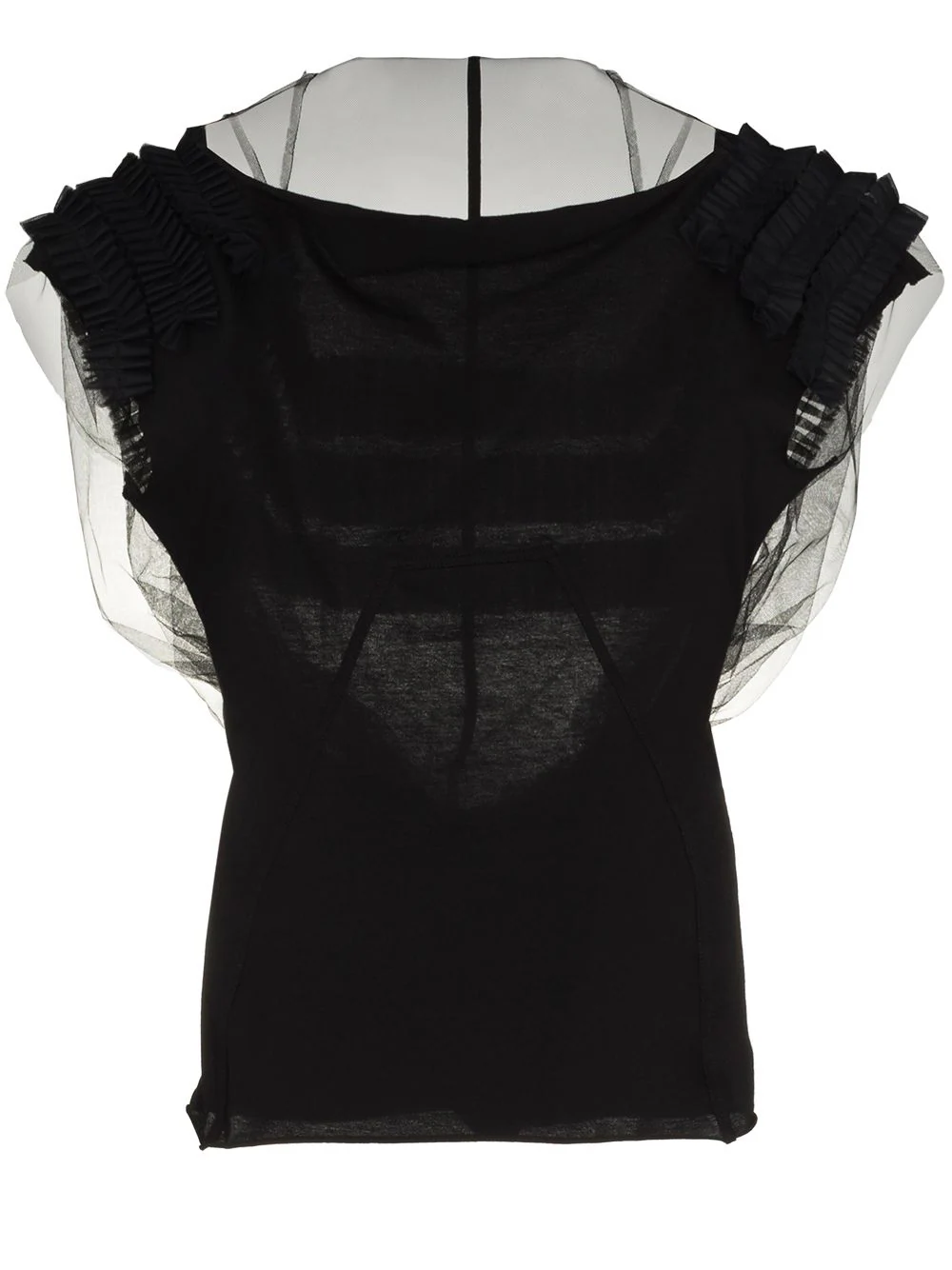 Shop Rick Owens Blouse With Boat Neckline In Black
